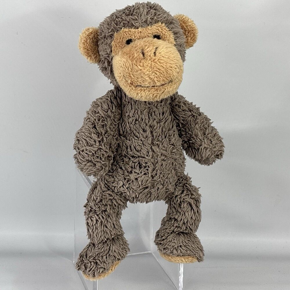 HTF 9” Pottery Barn Kids PBK Monkey Plush Stuffed Lovey RARE security Animal